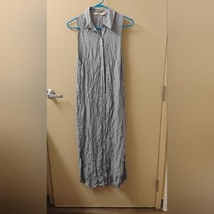 Rokoko By Dazz Striped Collared Maxi Dress Sz M